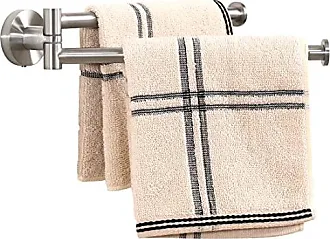 Brushed 4-Piece Bathroom Hardware Set Premium Stainless Steel Bath Towel  Bar Sets Wall Mounted Square Bathroom Accessories Kit, 23.6 Inch Brushed