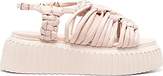 AGL Alice 65mm flatform sandals - White