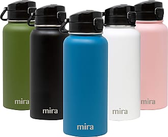 MIRA Insulated Vacuum Stainless Steel Water Bottle with Spout Lid 32 oz Taffy 