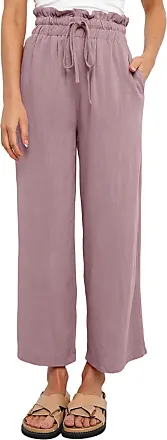 Dokotoo Womens 2023 Casual Drawstring Tie Elastic Waist Loose Capri Jogger  Cargo Pants with Pockets