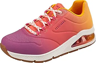  Skechers Women's UNO-HIGH Regards Sneaker, White/Pink, 5