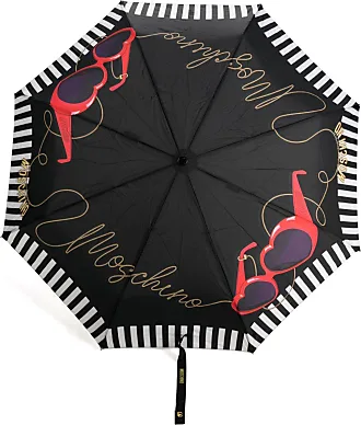Moschino logo-print umbrella - Neutrals