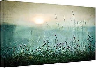 Leinwand-Bilder Wandbild Canvas Kunstdruck 125x50 Berge Fluss Landschaft 