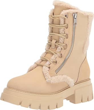 Ash Chunky Suede Lace-Up Boots - Neutrals