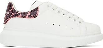 pink and white alexander mcqueen trainers