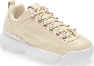NWT Fila Disruptor Women's Shoes  White and gold sneakers, Fila