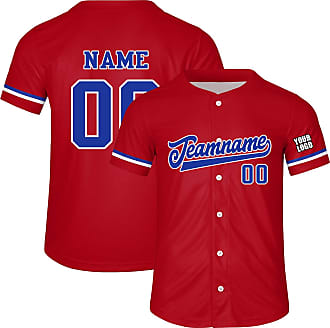 Customized Baseball Jersey with Any Name and Number, Personalized Baseball  Shirt for Men Women and Boy