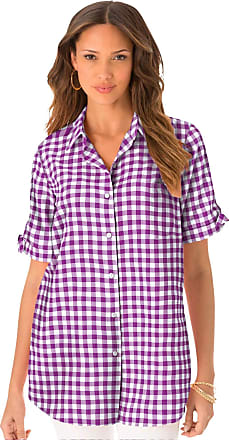 Ladies Countryman check shirts large check blue or brown. county pink 