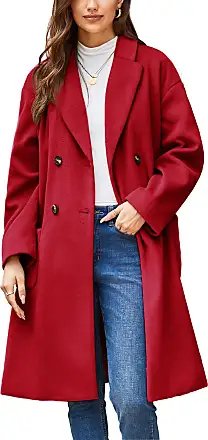  GRACE KARIN Women Swing Double Breasted Pea Coat