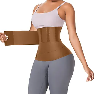 FeelinGirl Waist Trainer for Women Bandage Wrap Sauna Belt Long Torso Tummy  Wraps Belly Body Shaper Waist Trimmer Belt One Size Aa/Black - One Size