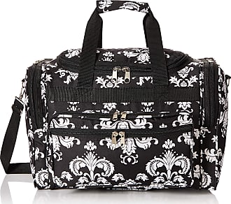 World Traveler 81T16-630 Duffle Bag, One Size, Black White Damask II