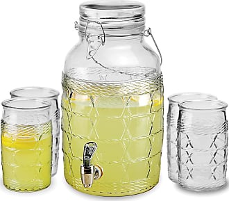 Glassware for Water Beer and Kitchen & Home Decor Dining Beverage Gifts 15 oz Clear Circleware 69052 Owl Mason Jars Drinking Glasses with Metal Lids and Hard Plastic Straws Set of 4
