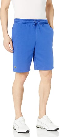 lacoste fleece shorts blue