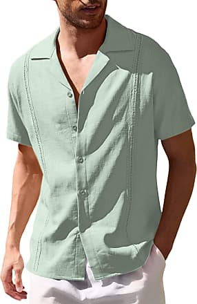 Short Sleeve Shirts for Men in Green − Now: Shop up to −60 