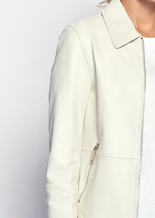 Lederjacken mit Einfarbig-Muster in Weiß: −19% Stylight Shoppe | bis zu