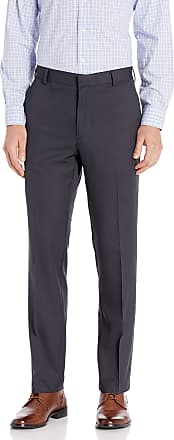 Arrow 1851 Men's Big & Tall Flat Front Straight Fit Solid Twill Micro Dress Pant 