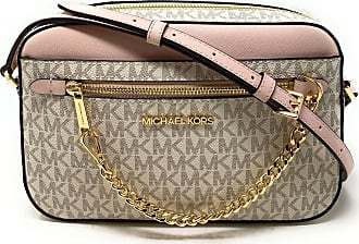 Michael Kors Bags | Michael Kors Large Messenger Crossbody Bag Vanilla | Color: Brown/White | Size: Os | Newexperience27's Closet