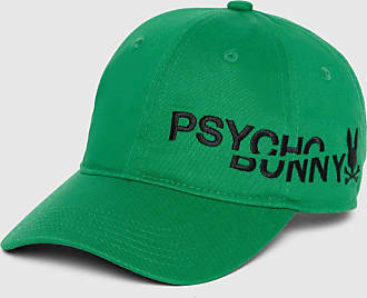 Psycho Bunny Flat Mesh Logo Neon Green Black Baseball Cap