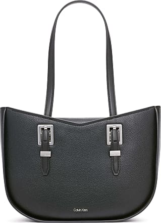 Calvin Klein Willow Demi Shoulder Bag, Black/Silver: Handbags