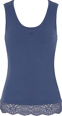 Emporio Armani Top Green in Blue Womens Clothing Tops Sleeveless and tank tops Save 15% 