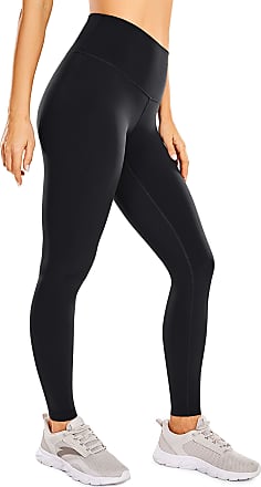 Stretchy Yoga Pants Lightweight High Waisted Tights CRZ YOGA Women's Faux Leather Workout Leggings 25''