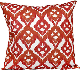 E by design PAN405WH1OR13-26 26 x 26 Lobster Fest Animal Print Pillow Orange 