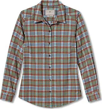 Weatherproof Vintage Womens Casual Soft Brushed Plaid Button-Down Flannel  Shirt