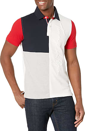 Tommy Hilfiger Mens Adaptive Polo Shirt with Magnetic Buttons Custom Fit Polo Shirt