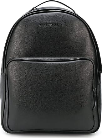armani leather backpack mens