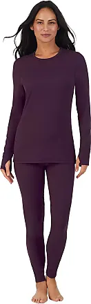 ClimateRight by Cuddl Duds Women's Velour Base Layer Top and