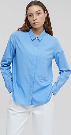 Mode Blusen Hemd-Blusen Weekday Hemd-Bluse blau-wei\u00df Casual-Look 