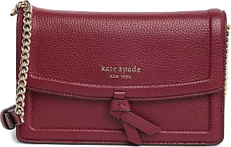 NWT Kate Spade Knott Flap Crossbody Autumnal Red Pebble Leather