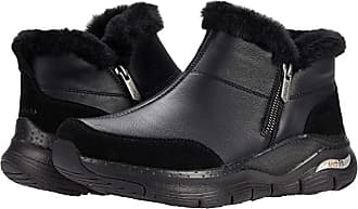 skechers fur ankle boots