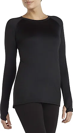 Climate Right Cuddl Duds Women's Long Sleeve Crew Stretch Fleece