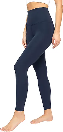 Yogalicious Lux Full Length Soft Leggings Teal Green Pockets Size