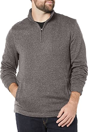 Van Heusen Mens Big and Tall Flex Long Sleeve 1/4 Zip Soft Sweater Fleece 