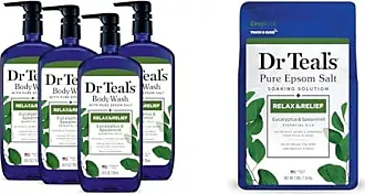 Dr Teal's Ultra Moisturizing Body Wash, Relax & Relief with Eucalyptus  Spearmint 24 oz (Pack of 4) 