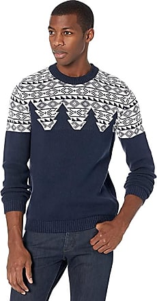 YUNY Mens Long-Sleeve Jacquard Silm Fit Knitwear Chic Soft Pullover Sweater AS7 S