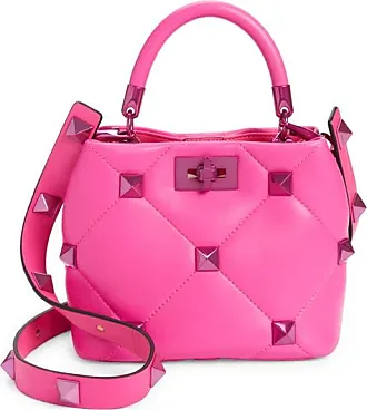 Valentino Vltn Logo Leather Crossbody Bag UWT - Pink PP