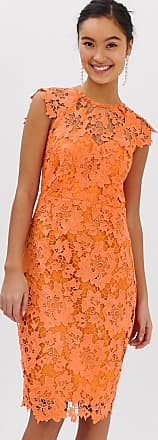 paper dolls midi lace dress with scalloped back