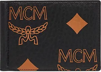 Mcm Aren Maxi Monogram Wallet - Black