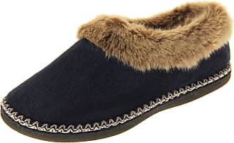 Coolers Mens Aztect Fur lined Warm Cosy Soft House Ankle Navy Slippers Boots NEW 