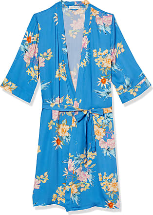 Tommy Hilfiger Cotton Dressing Gown Or Bathrobe in Sky Blue robe dresses and bathrobes Womens Clothing Nightwear and sleepwear Robes Blue 