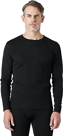 LAPASA Men's Thermal Underwear Top Crewneck Long Sleeve Shirt Base Layer  Lightweight Winter Thermoflux 100 M09 Medium Black - Yahoo Shopping