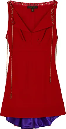 Louis Vuitton Robe Rouge Noir Imprimé Floral Viscose Multicolore