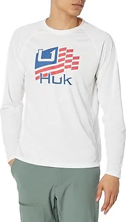 HUK Men's Standard Pursuit Pattern, Performance Short Sleeve Polo