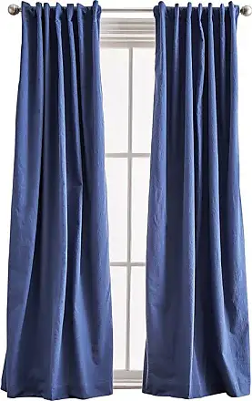 Peri Home Sanctuary Set of 2 Lined Linen Curtain Panels in Indigo at Nordstrom, Size 50X84
