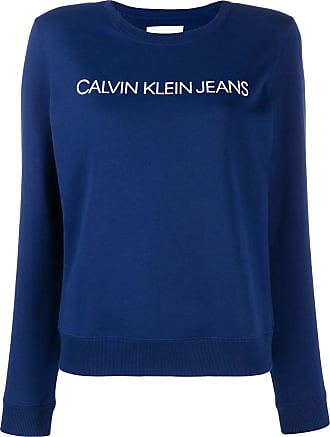calvin klein blue sweater women's