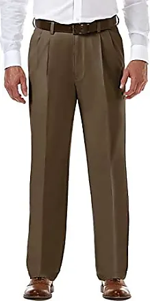 Haggar Men's The Active Series Performance Straight Fit Pant Regular and  Big & Tall Sizes, Toast, 32W x 32L : : Clothing, Shoes &  Accessories