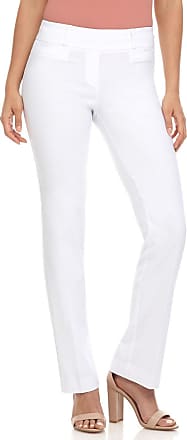 Rekucci Womens Ease in to Comfort Fit Cropped Capri Trouser w/Button Detail 